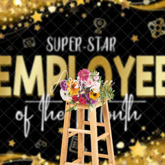 Aperturee - Aperturee Black Gold Super Star Employee of The Month Backdrop