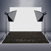 Aperturee - Aperturee Black Grey Retro Wood Rubber Floor Mat For Photo