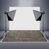 Aperturee - Aperturee Black Grey Vibe Wooden Rubber Floor Mat For Photo