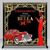 Aperturee - Aperturee Black Harlem Nights Custom 50th Birthday Backdrop
