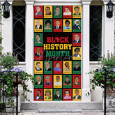 Aperturee - Aperturee Black History Month Door Cover African American Leaders Hero Portrait Party Decoration Education School History Banner