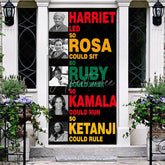 Aperturee - Aperturee Black History Month Door Cover Inspirational Women Civil Rights Leader Party Decoration Harriet Rosa Ruby Kamala