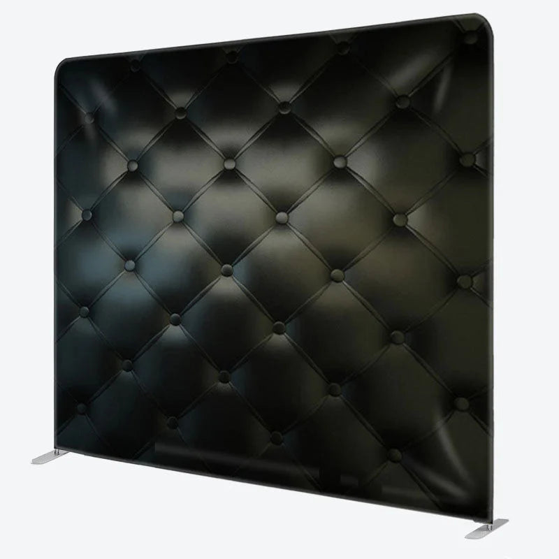 Aperturee - Aperturee Black Leather Style Double-sided Backdrop For Decor