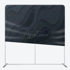 Aperturee - Aperturee Black Paper Cut Gold Layering Backdrop For Decoration