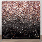 Aperturee - Aperturee Black Pink Glitter Pillow Case Backdrop For Dance Party