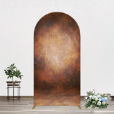 Aperturee - Aperturee Black Red Abstract Texture Birthday Arch Backdrop