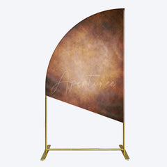 Aperturee - Aperturee Black Red Abstract Texture Birthday Half Moon Arch Backdrop