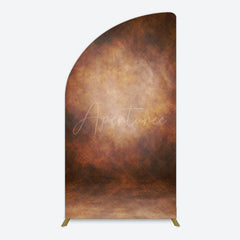 Aperturee - Aperturee Black Red Abstract Texture Birthday Half Moon Arch Backdrop