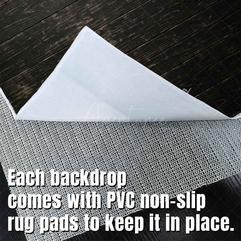 Aperturee - Aperturee Black Retro Wood Fabric Floor Backdrop For Photo
