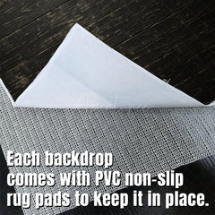 Aperturee - Aperturee Black Retro Wood Fabric Floor Backdrop For Photo