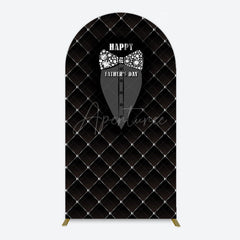 Aperturee - Aperturee Black Suit Diamond Bow Tie Fathers Day Arch Backdrop