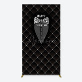 Aperturee - Aperturee Black Suit Diamond Bow Tie Fathers Day Rectangle Backdrop