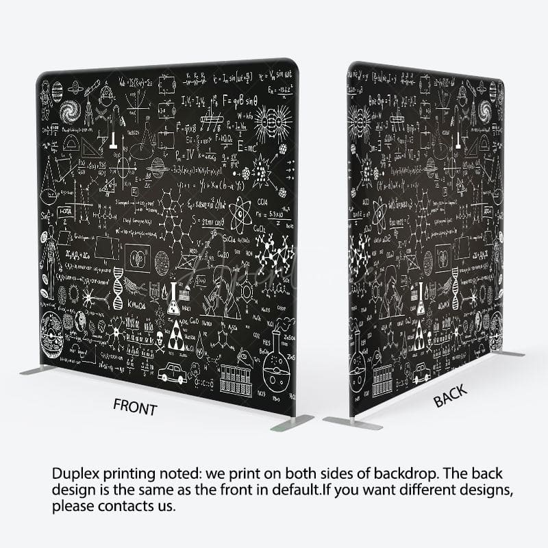 Aperturee - Aperturee Blackboard Chemical Formula Pillow Case Backdrop