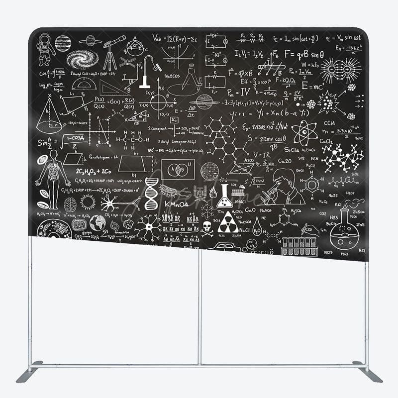 Aperturee - Aperturee Blackboard Chemical Formula Pillow Case Backdrop