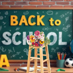 Aperturee - Aperturee Blackboard Writing Back To School Classroom Backdrop