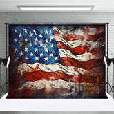 Aperturee - Aperturee Bloodstained American Flag Independence Day Backdrop