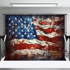 Aperturee - Aperturee Bloodstained American Flag Independence Day Backdrop