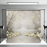 Aperturee - Aperturee Blossom Sand Ducklings Fence Spring Photo Backdrop