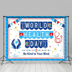 Aperturee - Aperturee Blue Be Kind To Your Mind World Health Day Backdrop