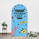 Aperturee - Aperturee Blue Heart Stars Happy Fathers Day Arch Backdrop