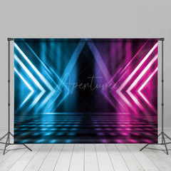 Aperturee - Aperturee Blue Pink Tone Ray Mysterious Dance Stage Backdrop