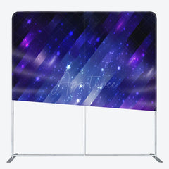 Aperturee - Aperturee Blue Purple Gradient Dashing Style Backdrop For Decor