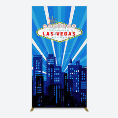Aperturee - Aperturee Blue Rays Building City Las Vegas Casino Rectangle Backdrop