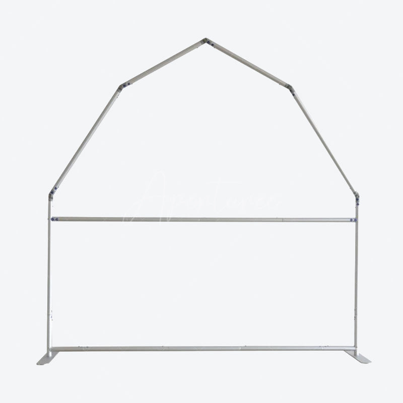 Aperturee Aperturee Blue Red Circus Barn Door Arch Birthday Backdrop