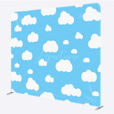 Aperturee - Aperturee Blue Sky Cloudy Double Sided Tension Fabric Backdrop