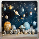 Aperturee Aperturee Blue Starry Galaxy Kids Photo Tension Fabric Backdrop