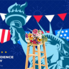 Aperturee - Aperturee Blue Statue Of Liberty Independence Day Backdrop
