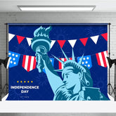 Aperturee - Aperturee Blue Statue Of Liberty Independence Day Backdrop