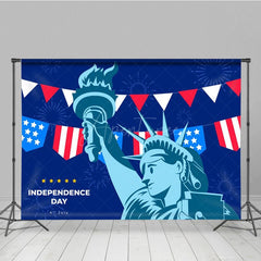 Aperturee - Aperturee Blue Statue Of Liberty Independence Day Backdrop