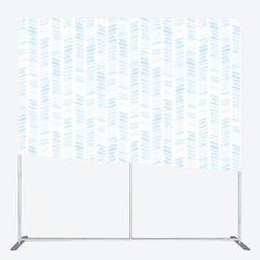 Aperturee - Aperturee Blue Watercolor Pattern Tension Fabric Backdrop Abstract Brush Stroke Decoration Baby Boy Shower Background