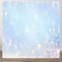 Aperturee - Aperturee Blurred Light Blue Bokeh Square Tension Backdrop