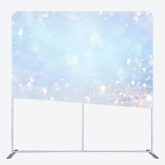 Aperturee - Aperturee Blurred Light Blue Bokeh Square Tension Backdrop