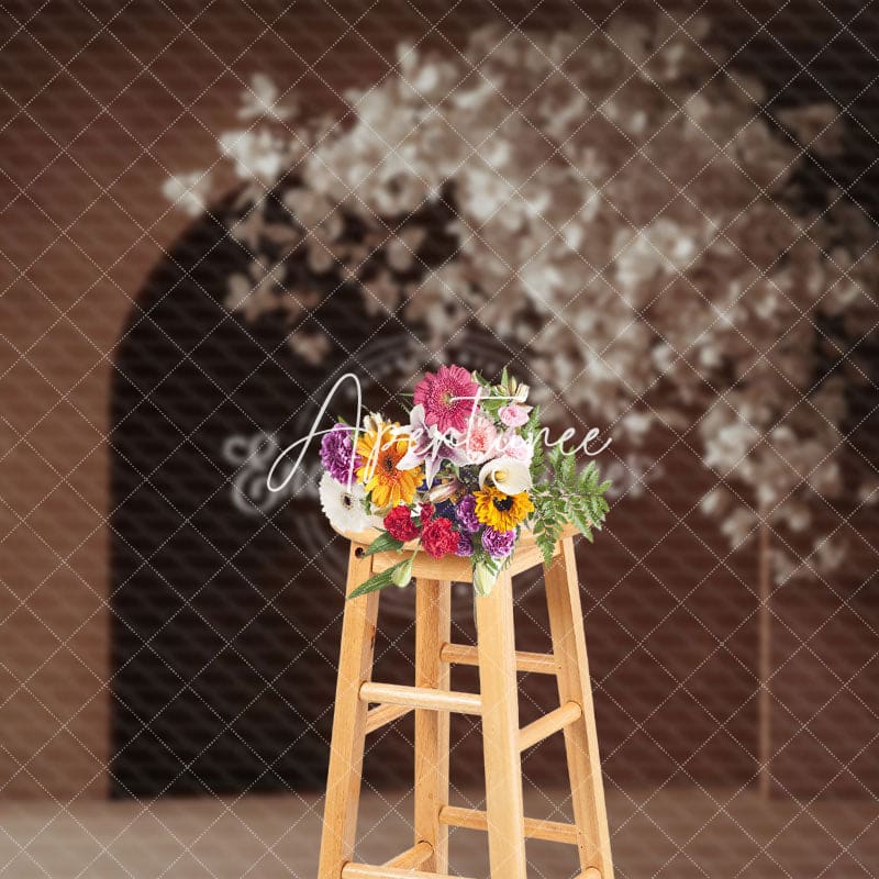 Aperturee - Aperturee Boho Arch Wall Floral Wedding Photography Backdrop