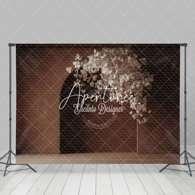 Aperturee - Aperturee Boho Arch Wall Floral Wedding Photography Backdrop
