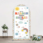 Aperturee - Aperturee Boho Be The Reason Someone Smiles Today Arch Backdrop