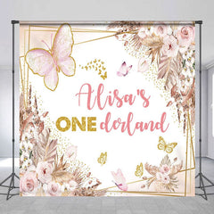 Aperturee - Aperturee Boho Butterfly Onederland Custom Birthday Backdrop