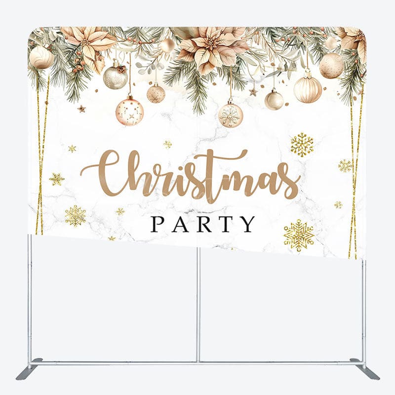 Aperturee - Aperturee Boho Floral Bells Marbled Party Pillow Cover Backdrop