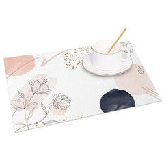 Aperturee - Aperturee Boho Floral Fine Art Sweet Color Set of 4 Placemats