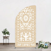 Aperturee - Aperturee Boho Hanukkah Holiday Festival Sweet Half Moon Arch Backdrop