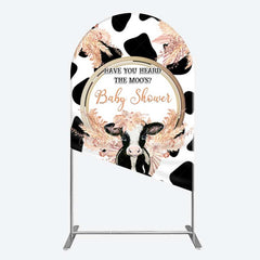 Aperturee Aperturee Boho Have You Heard The Moos Baby Shower Arch Backdrop