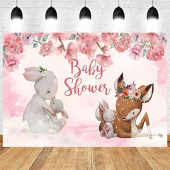 Aperturee Aperturee Boho Jungle Safari Animals Backdrop Adventure for Baby Shower or Birthday Party Photo Prop Decor