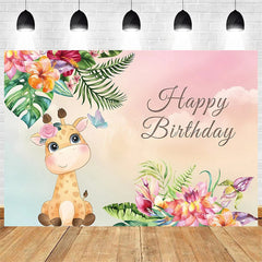 Aperturee Aperturee Boho Jungle Safari Animals Backdrop Adventure for Baby Shower or Birthday Party Photo Prop Decor