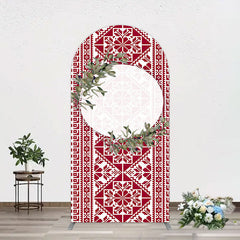 Aperturee - Aperturee Boho Slovakia Pattern Sweet Wedding Arch Backdrop