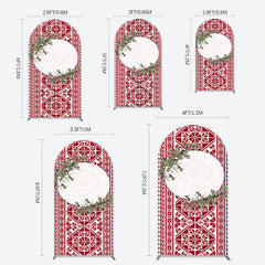 Aperturee - Aperturee Boho Slovakia Pattern Sweet Wedding Arch Backdrop