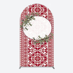 Aperturee - Aperturee Boho Slovakia Pattern Sweet Wedding Arch Backdrop