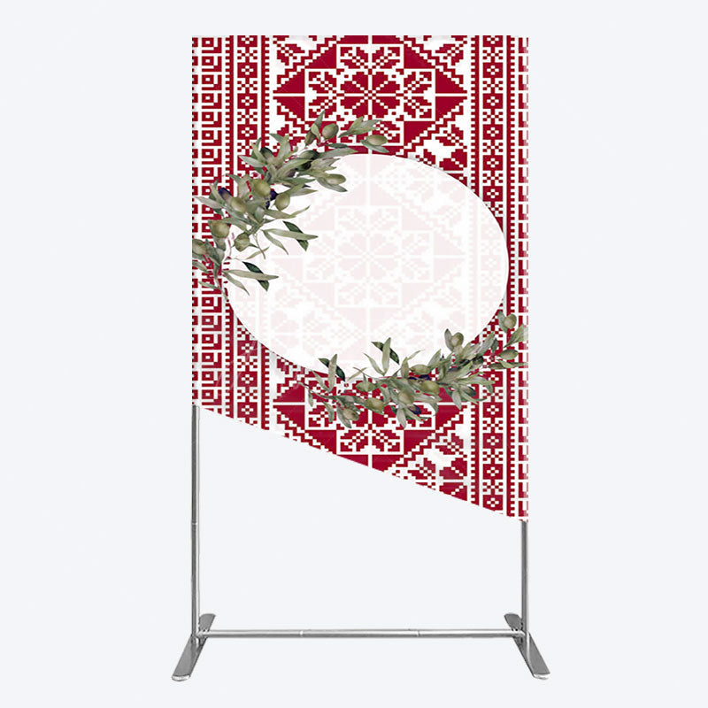 Aperturee - Aperturee Boho Slovakia Pattern Sweet Wedding Rectangle Backdrop